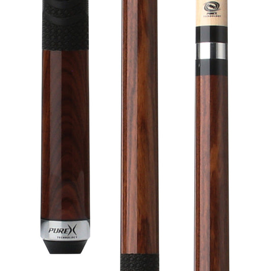 Pure X Rosewood Matte Finish Cue with MZ Grip (HXTC24) showing grip and butt.