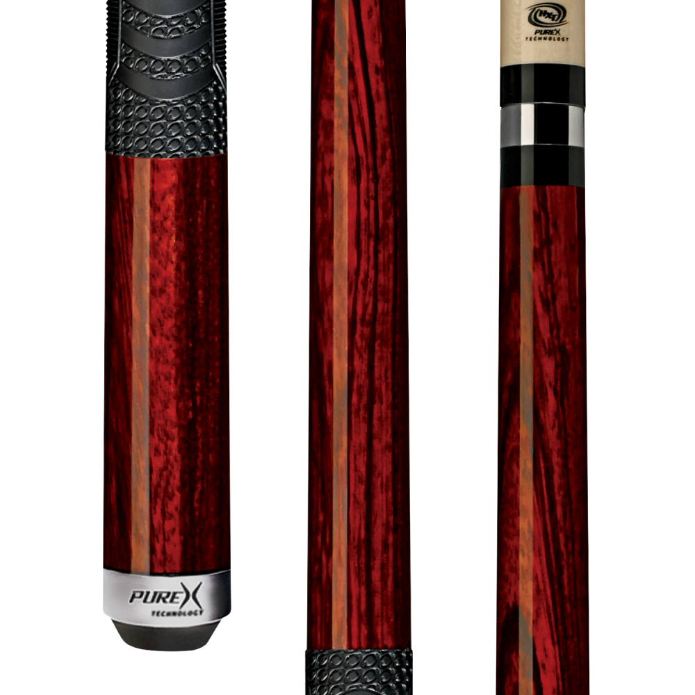 Pure X Zebrawood Cue with MZ Grip 2 Shaft Bundle - detail