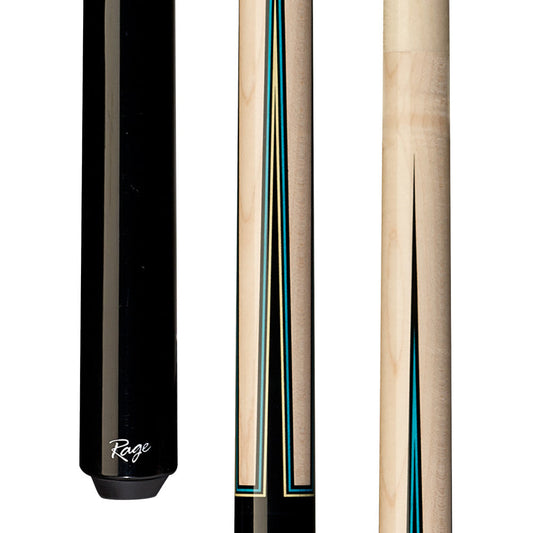 Rage Black/Blue Sneaky Pete Wrapless Cue (RG106)