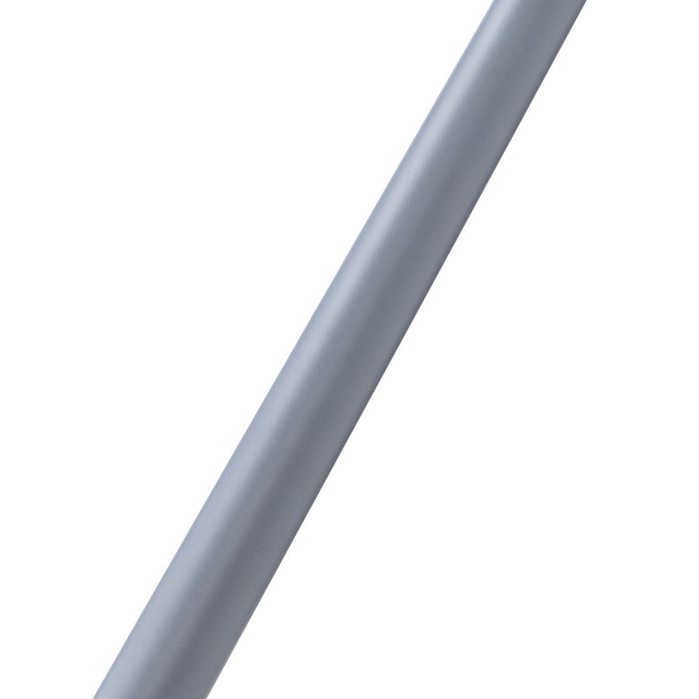 Texture detail of the grey pool cue shaft shown diagonally.
