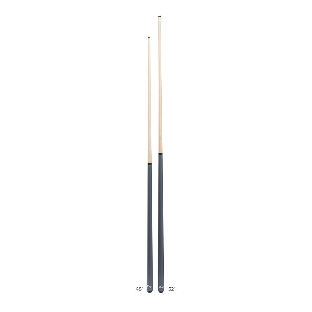 Multi-view of two youth cues, 48-inch and 52-inch lengths displayed.