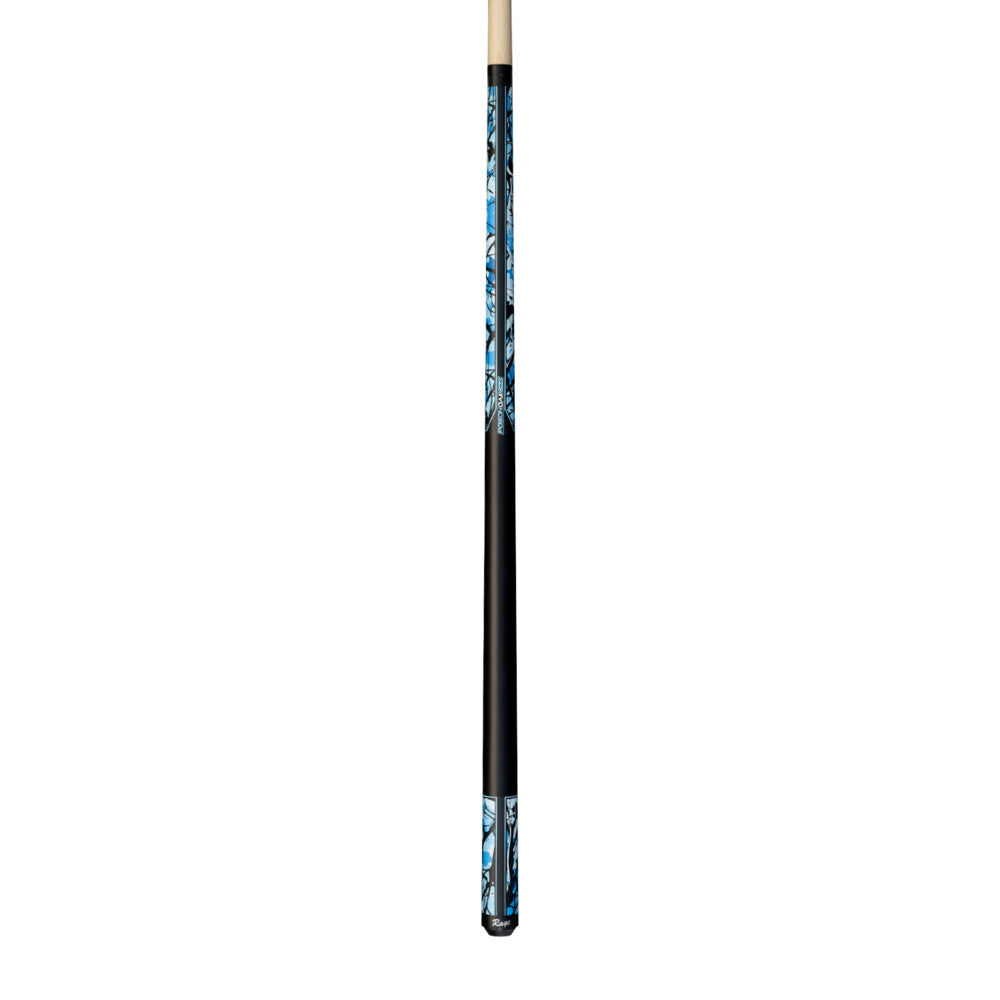 Rage Matte Blue Poison Oak Camo Wrapless Cue (RGCB)