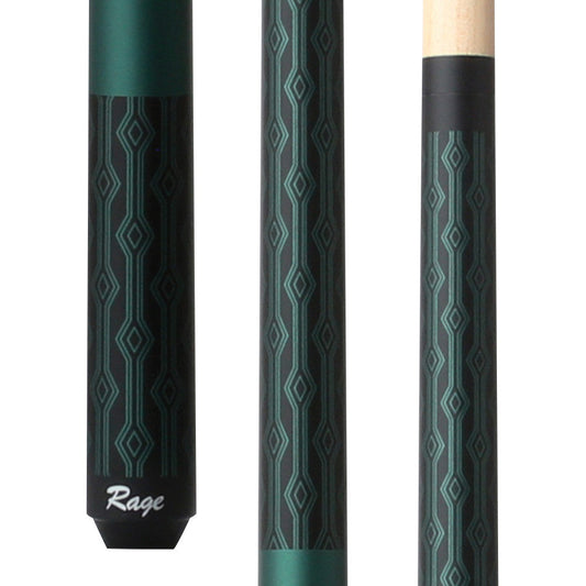 Rage Matte Peacock Green Wrapless Cue (RG116)