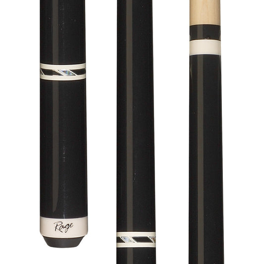 Rage RG96 pool cue butt section and shaft details.