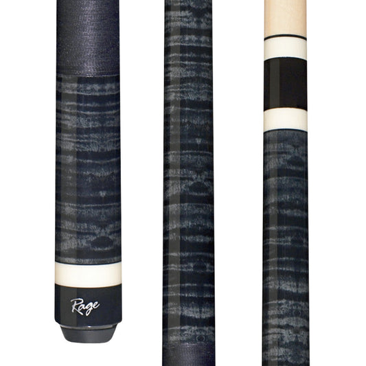 Rage RG125 full view of cue butt with black wrap and joint.