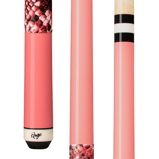 Rage Pretty in Pink Cue with Faux Snake Skin Wrap (RGS5)