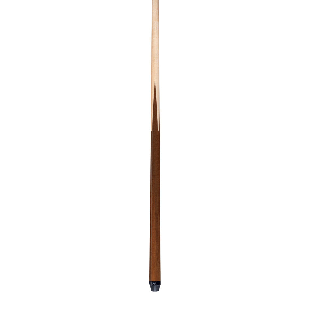 Full view of a RG99 two-piece pool cue from butt to tip.