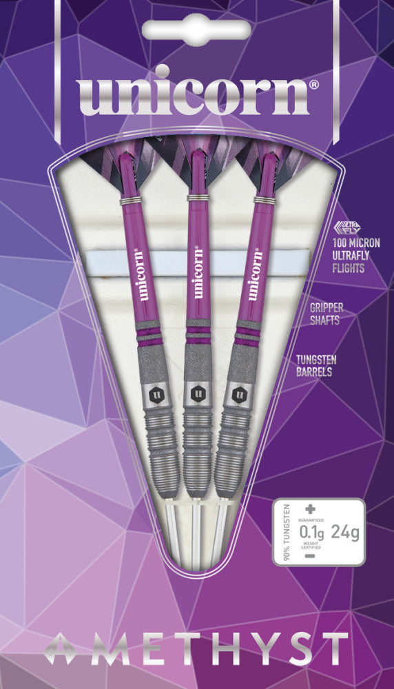 Unicorn Amethyst Steel Tip Dart Set — view 7