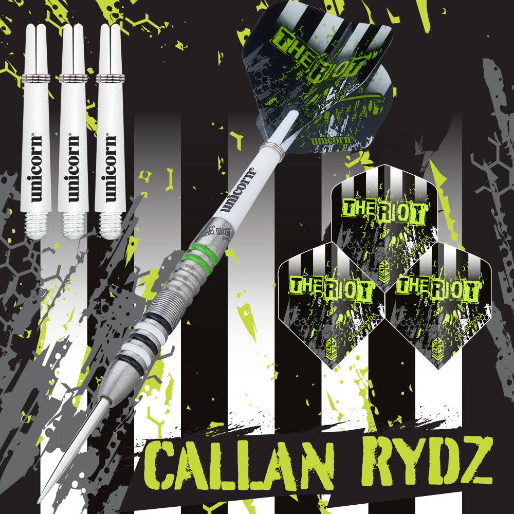 Unicorn Callan Rydz ‘The Riot’ Steel Tip Dart Set — view 2