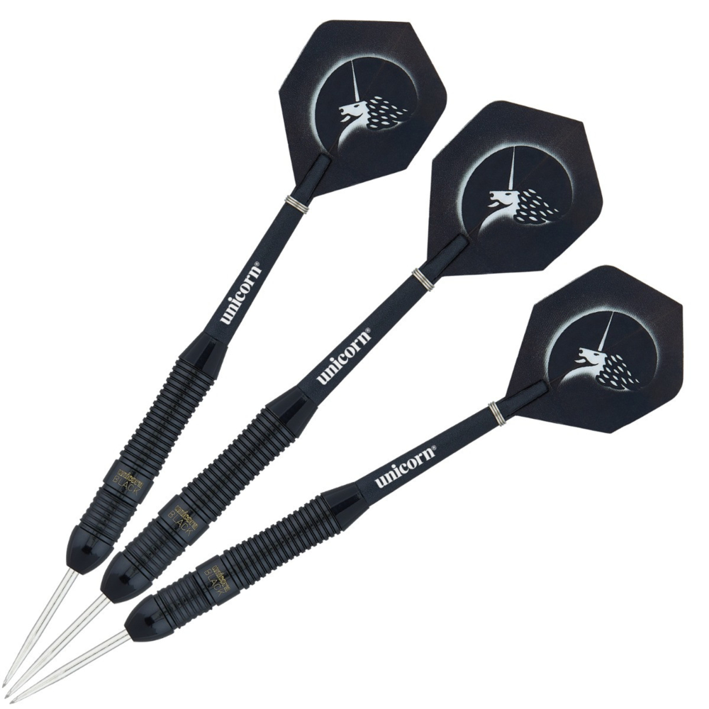 Unicorn Core Plus Black Brass Style 2 Steel Tip Dart Set — view 3