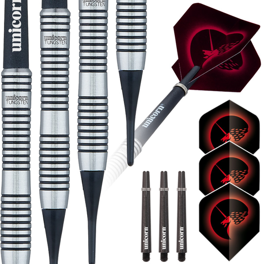 Unicorn Core Plus Tungsten Style 2 Soft Tip Dart Set - 70% Tungsten — view 1