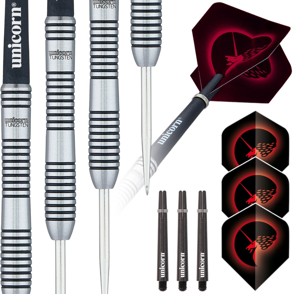 Unicorn Core Plus Tungsten Style 2 Steel Tip Dart - 80% Tungsten — 24g