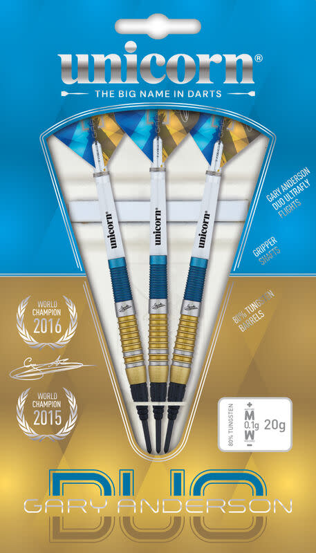 Unicorn Gary Anderson Duo Soft Tip Dart Set — view 7