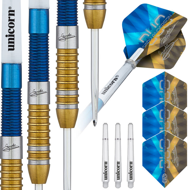 Unicorn Gary Anderson Duo Steel Tip Dart Set — view 1