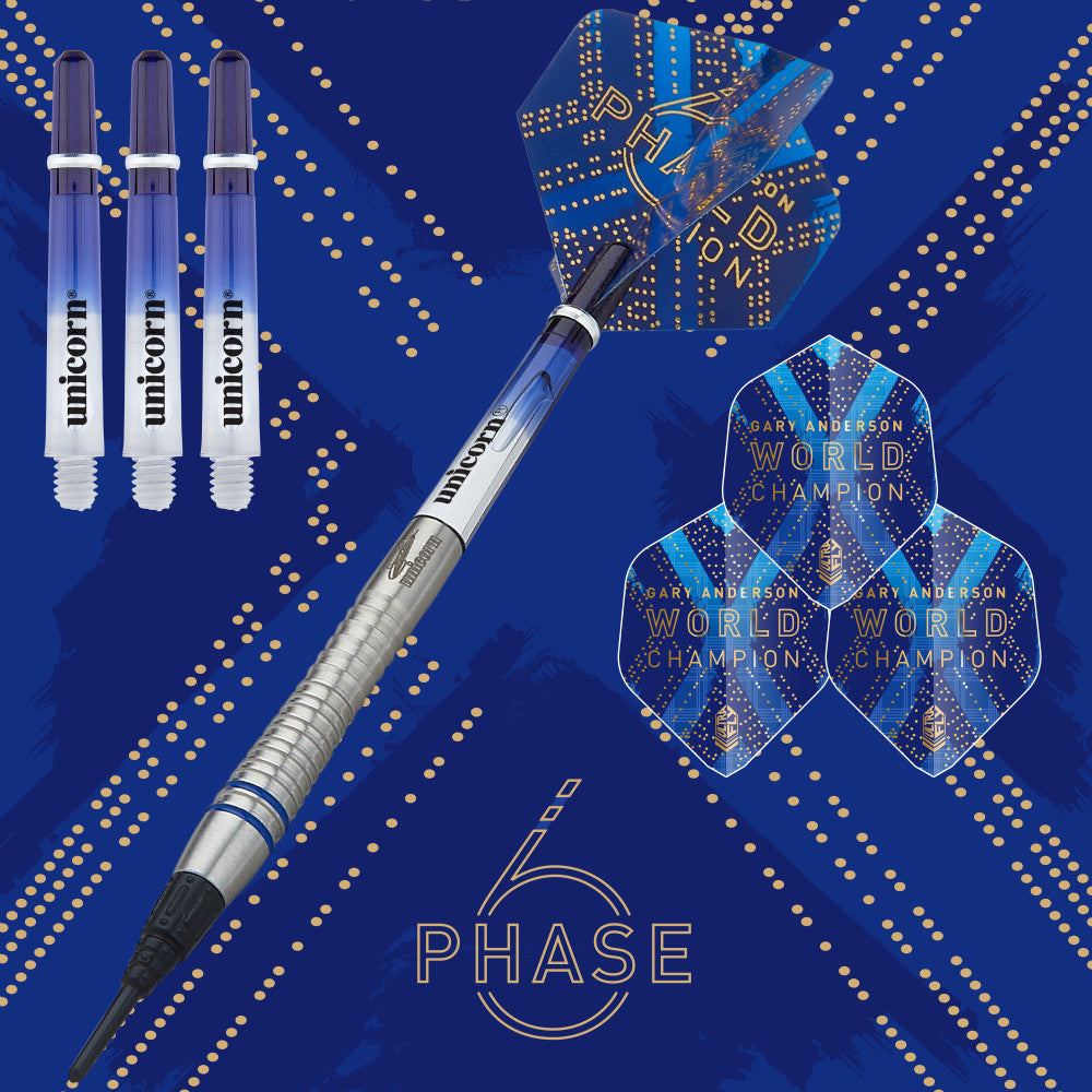 Unicorn Gary Anderson Phase 6 Soft Tip Dart Set — view 2