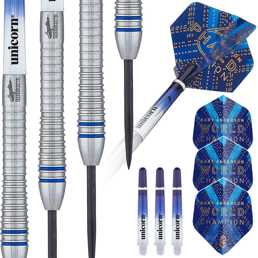 Unicorn Gary Anderson Phase 6 Steel Tip Darts — 23g — 50.7 × 7.2 mm