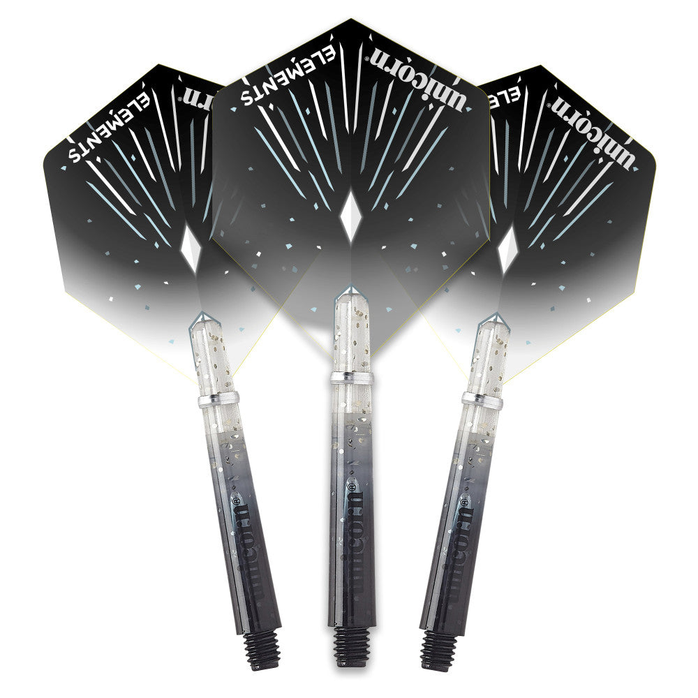 Unicorn Gripper 4 Elements Icestorm Two-Tone Flight and Shaft Combo — view 1