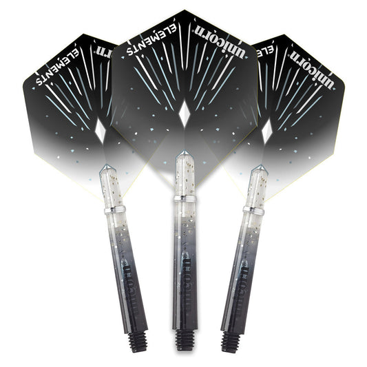 Unicorn Gripper 4 Elements Icestorm Two-Tone Flight and Shaft Combo — view 1