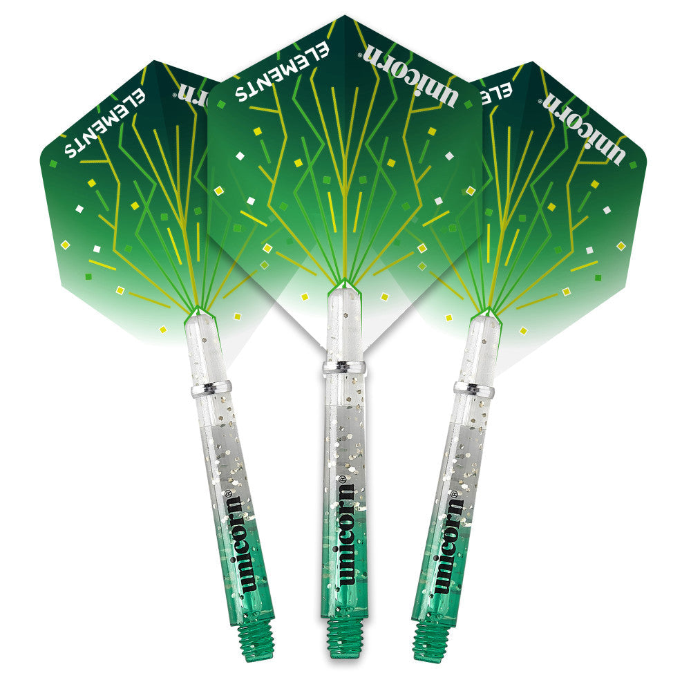 Unicorn Gripper 4 Elements Thunderstorm Two-Tone Flight and Shaft Combo — view 1