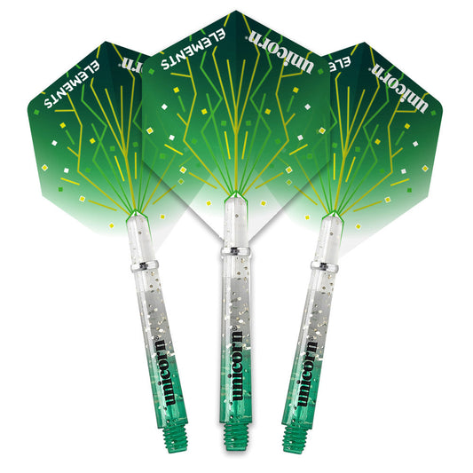 Unicorn Gripper 4 Elements Thunderstorm Two-Tone Flight and Shaft Combo — view 1