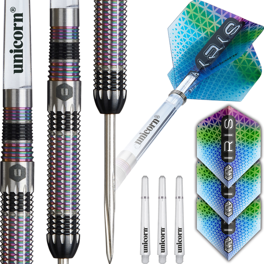 Unicorn Iris Steel Tip Dart Set - 90% Tungsten — 22g