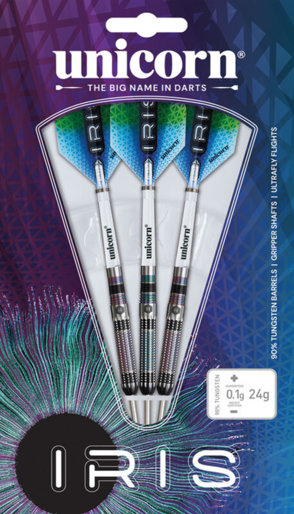 Unicorn Iris Steel Tip Dart Set - 90% Tungsten — view 8