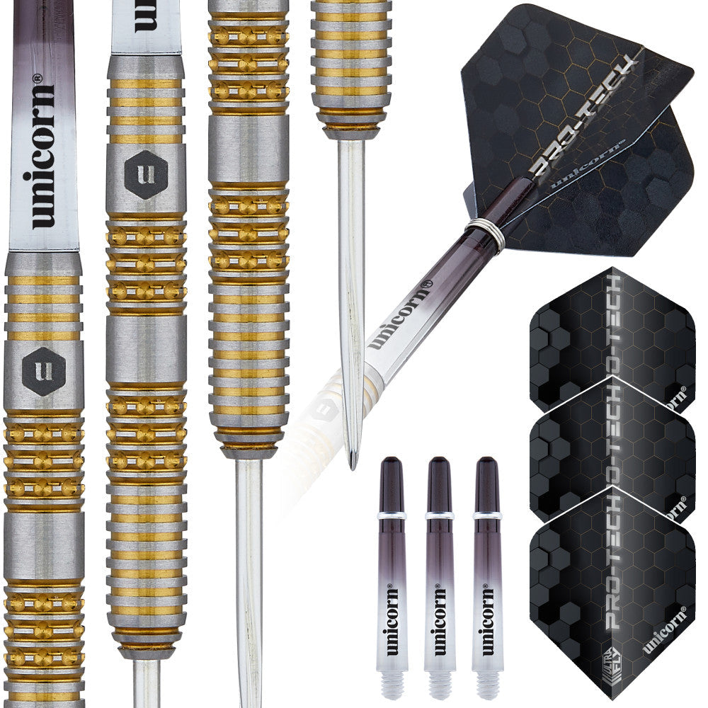 Unicorn Pro-Tech Style 1 Steel Tip Dart Set — 25g — 50.0 × 6.8 mm