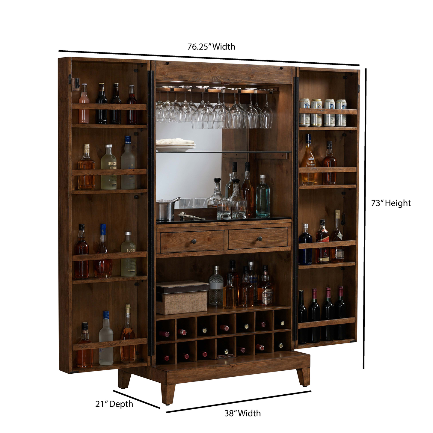 Bristol Wine Cabinet (Harvest) (E600024HR)