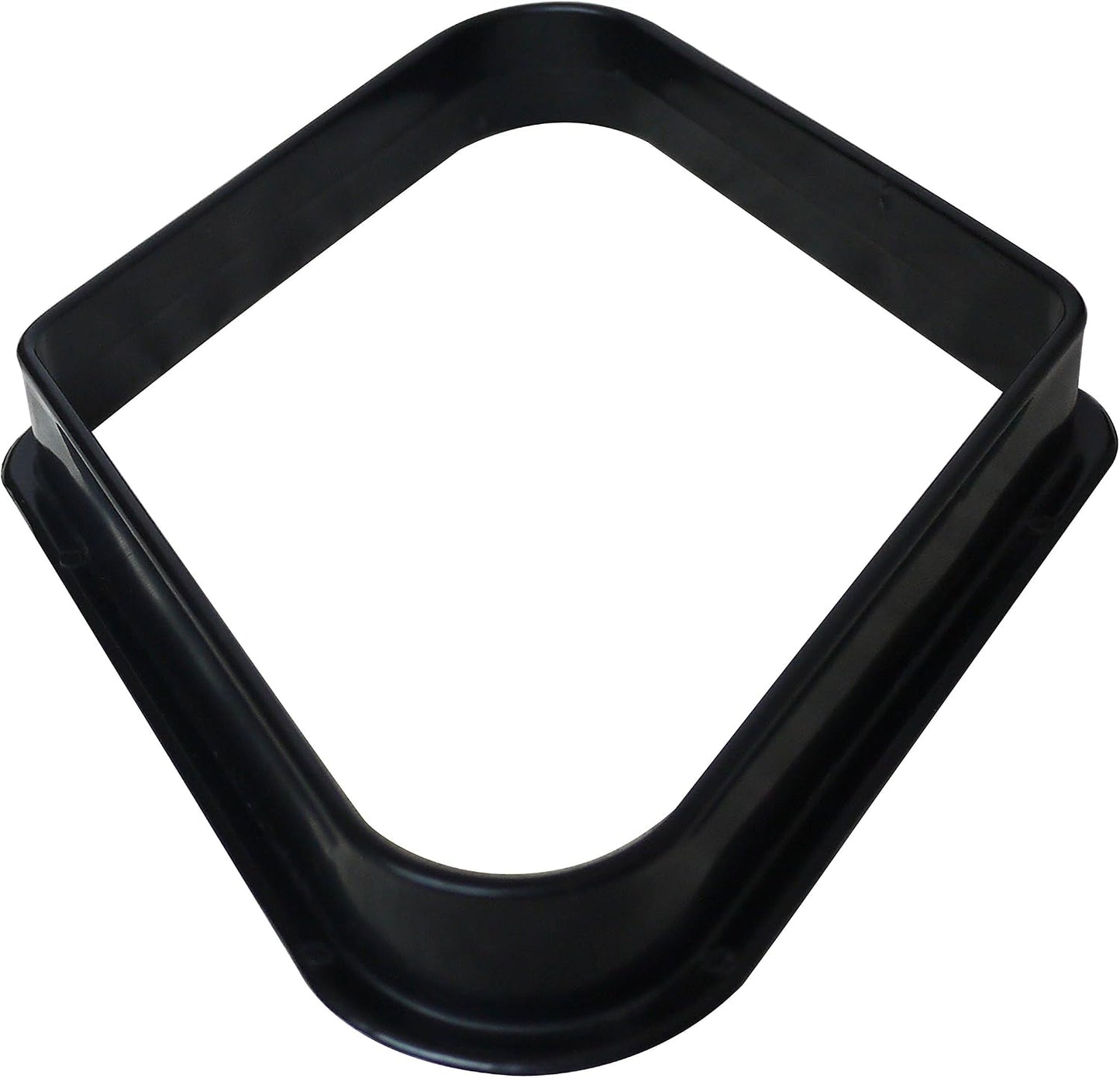 Set of Pool 8 Ball Black Plastic Triangle and 9 Ball Black Plastic Diamond, for 2 1/4-Inch Balls.