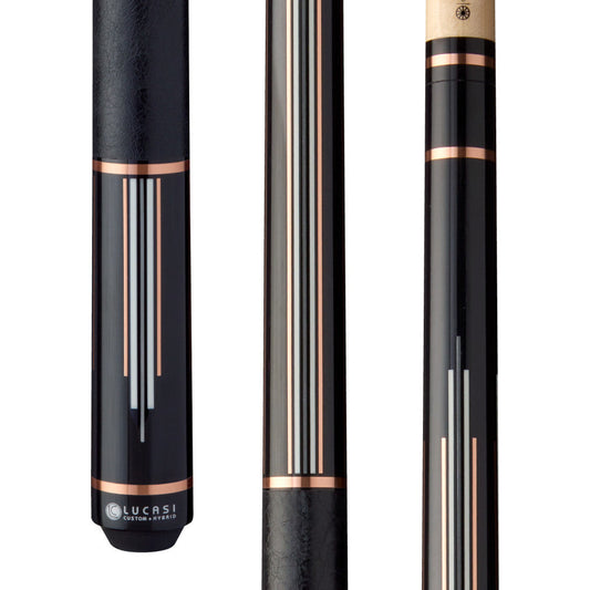 Lucasi Custom Art Deco Rose Gold &amp; Silver Cue (LCAD02)