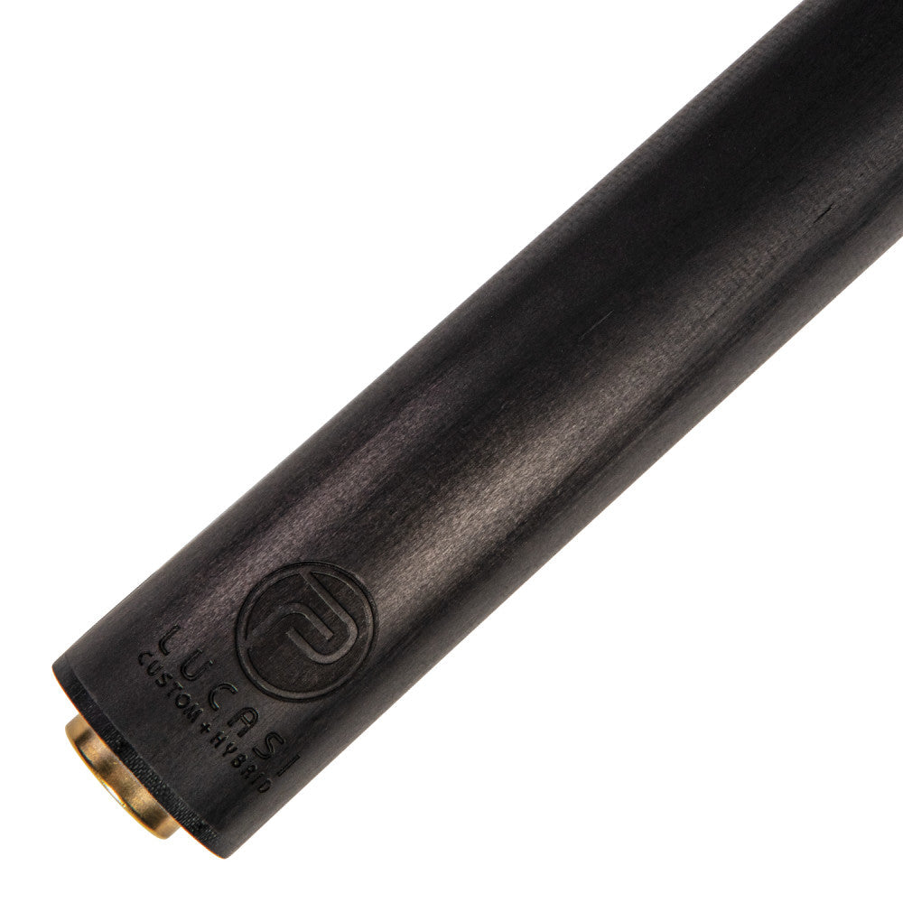 Lucasi Pinnacle Matte White/Black Cue with Carbon Fiber Tech Shaft (LPSP)