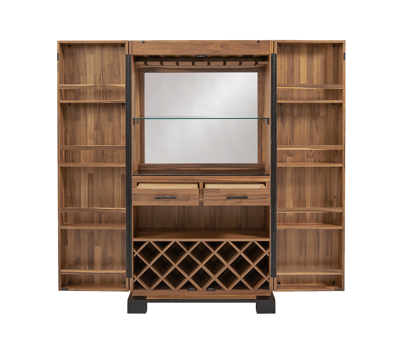 Knoxville Wine & Spirit Cabinet (Acacia) (KNOXWINECAB-AC)