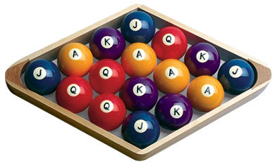ASKA 16-Ball Poker Pool Rack – Diamond Rack for Poker Pocket Billiards