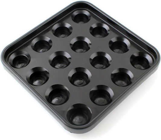 Aska Billiards Standard Pool Ball Tray for 16 Balls, 2 1/4-Inch, Black