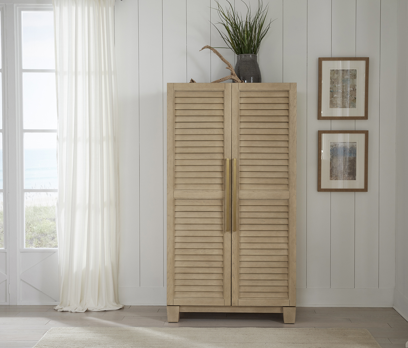 Port Royal Wine & Spirit Cabinet (White Oak) (PORTWINECAB-WO)