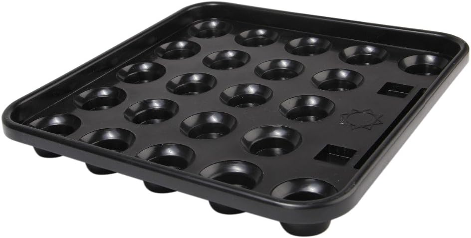 Aska Standard Snooker Ball Tray for 22 Balls, 2 1/4-Inch, Black