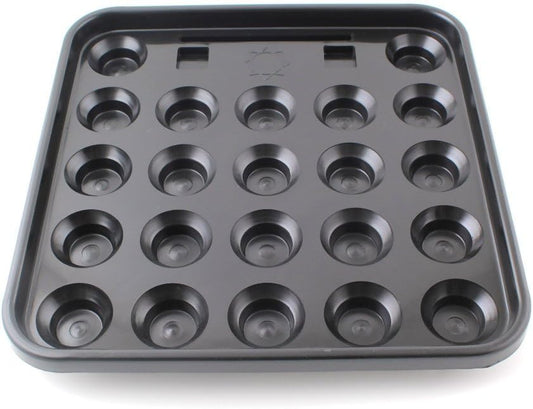Aska Standard Snooker Ball Tray for 22 Balls, 2 1/4-Inch, Black