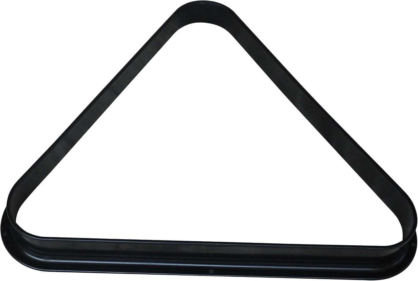 Set of Pool 8 Ball Black Plastic Triangle and 9 Ball Black Plastic Diamond, for 2 1/4-Inch Balls.