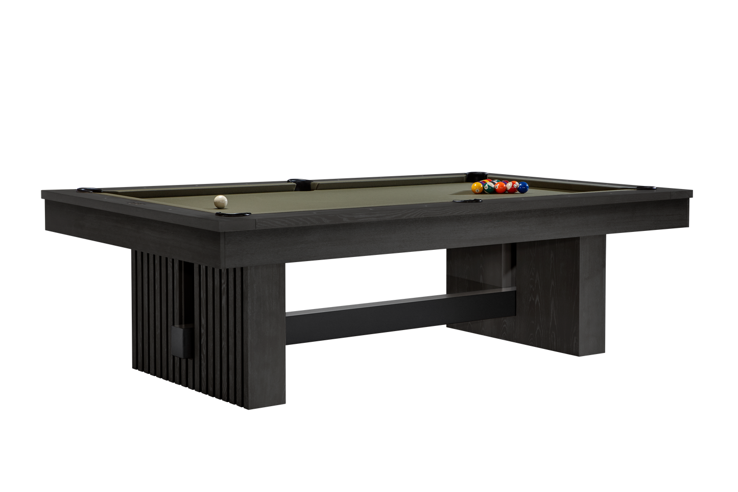 Vancouver 8' Pool Table (Black Ash) (VANCOUVERBAOLIVE-DTCKIT)