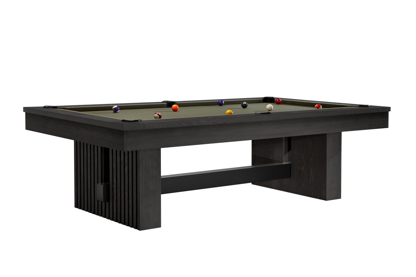 Vancouver 8' Pool Table (Black Ash) (VANCOUVERBAOLIVE-DTCKIT)