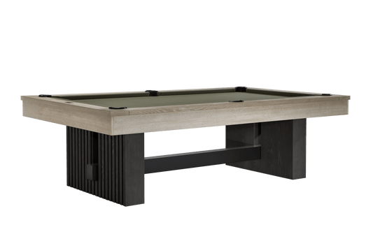 Vancouver 8' Pool Table (Natural Ash & Black Ash) (VANCOUVER2TONEOLIVE-DTCKIT)