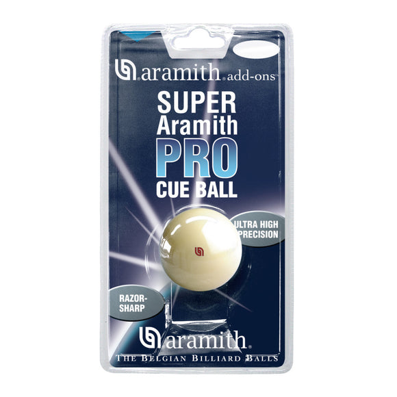 Aramith Pro Cue Ball with Red Logo in Blister Pack Ball 2 1/4 (57.2mm), SAPCB
