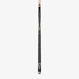 Players HXT92 Billiard Pool Cue Midnight Black Forearm and Butt with Modern White Sunburst Double Outline Diamonds, Kamui Black Tip, 19-Ounce, 12.75mm Kamui Tip