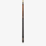 Players HXT93 Billiard Pool Cue Antique Maple Forearm and Midnight Black Butt with Modern White and Antique Double Arrow Design, Kamui Tip, 19-Ounce, 12.75mm Tip