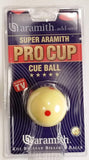 Aramith 2-1/16" Regulation Size Billiard/Pool Ball, Super Aramith Pro Cup Cue Ball with 6 Red Dots