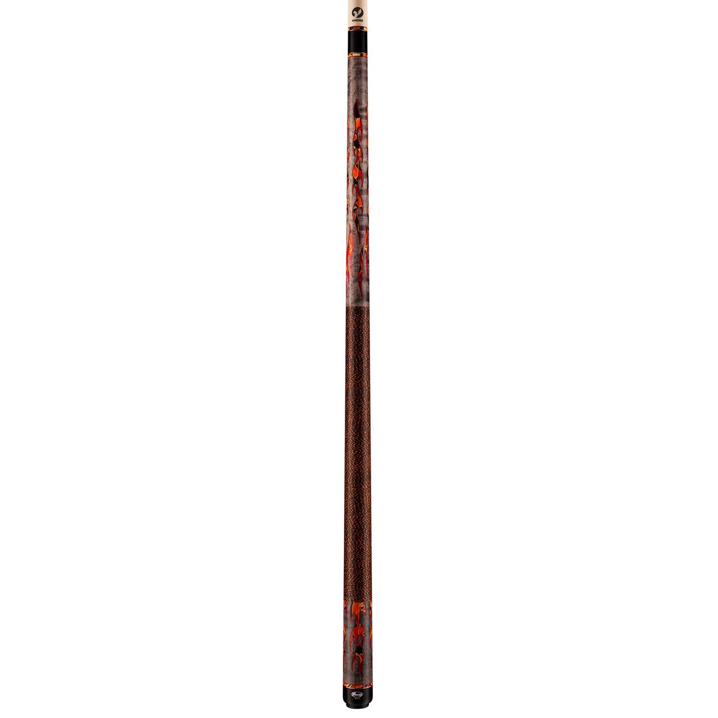 Full view of the Defender DF0411 pool cue stick on white background.