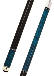 Falcon NFZ Pool Cue Stick, 5/16x14 Joint, 58" Long, 13mm Layared Tip, Blue