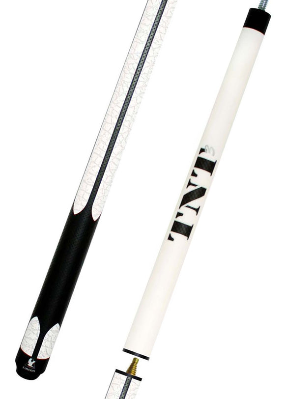 Falcon TNT3 Jump Break Stick, K2 Hard 13mm Tip, PU Sports Grip. 5/16x14 Joint, White