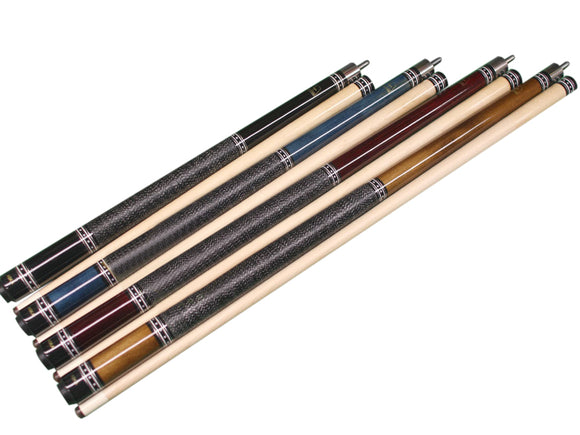 Aska Set of 4 Short Kids Pool Cue Sticks L9CS, Stained Maple, Canadian Hardrock Maple Shaft, 13mm Tip, Mixed Lengths 36