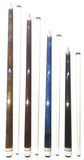 Aska Set of 4 Short Kids Pool Cue Sticks LCSN, Stained Maple, Canadian Hardrock Maple Shaft, 13mm Tip, Mixed Lengths 36",42",48",52", LCSN4